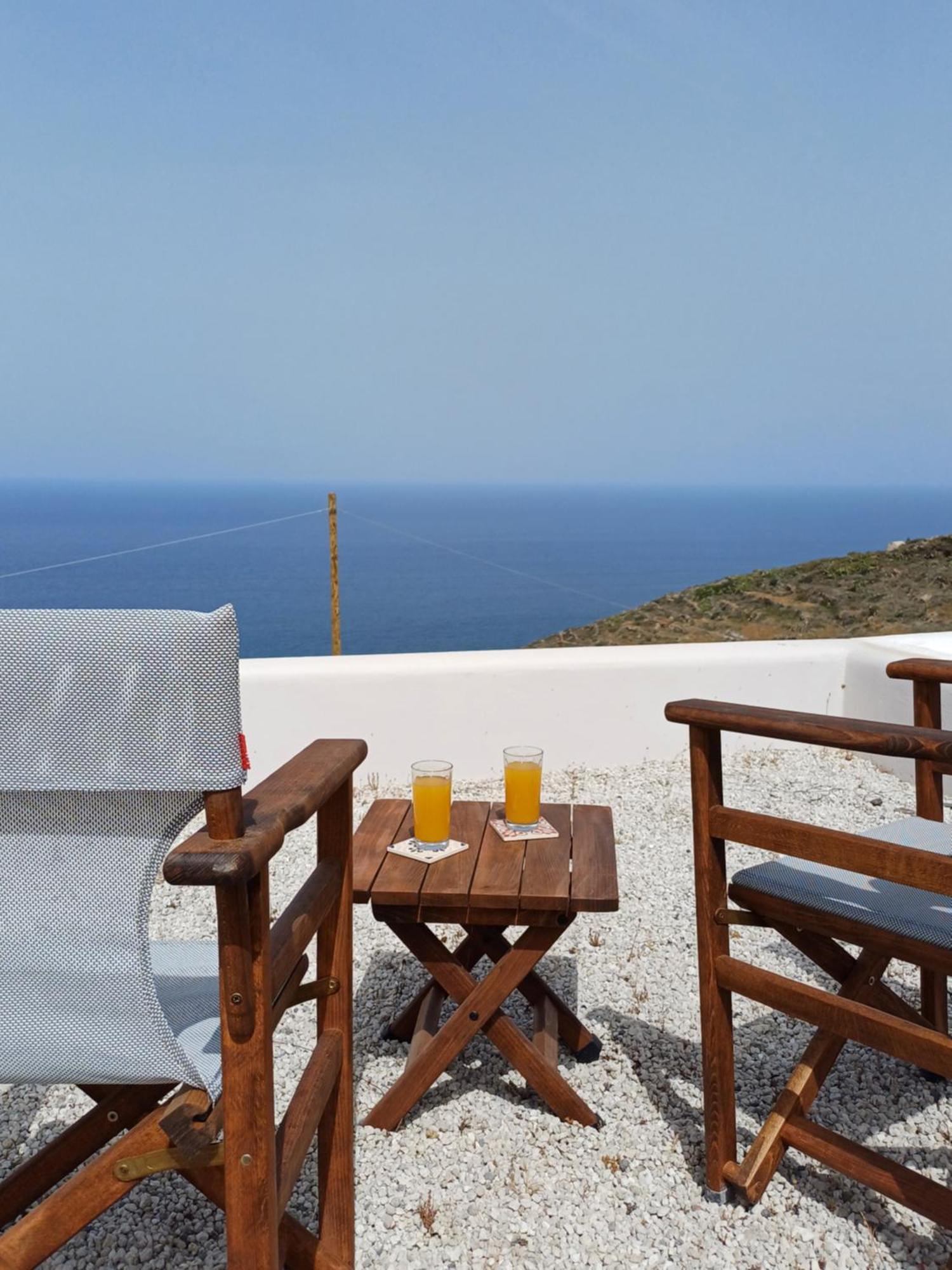 Villa 'Irene' Cycladic House With Sunrise And Sea View! Foinikiá Esterno foto