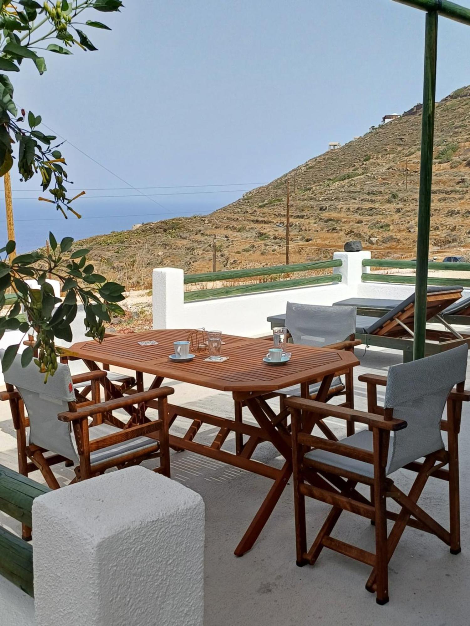 Villa 'Irene' Cycladic House With Sunrise And Sea View! Foinikiá Esterno foto